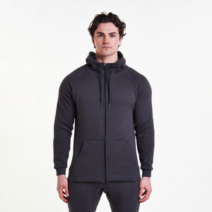 Pantalon de survêtement à fermeture éclair de haute qualité pour hommes ensemble de jogging d'entraînement respirant avec logo personnalisé saison d'hiver imprimé écologique - Product Image 3