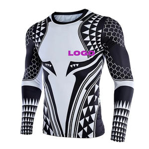Camiseta de Compresión Deportiva Personalizada Sublimada para Hombre, Manga Larga, Protección UV, Lisa - Product Image 5