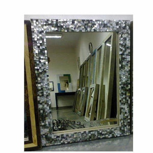 Wooden High Quality Design Decorative Wall <b>Mirror</b> Silver <b>White</b> for Home Bathroom Wedding Restaurants Manufacturer and Exporters - Product Image 2