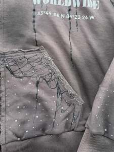 OEM Customizable <b>100</b>% High Quality Men's Classic Pullover Hoodie 280-300 Gsm Fleece (Cotton-<b>Polyester</b> Blend) Digital Lined - Product Image 4