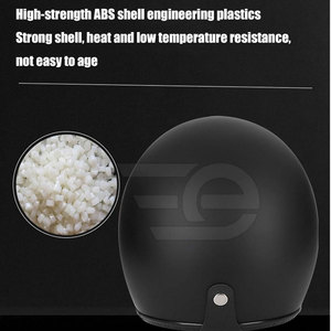 Open Face Helmet Durable ABS Shell Lightweight Ventilated Visor Helmet For Motorcycle Scooter Urban Road Safety Riding Equipment - Product Image 4