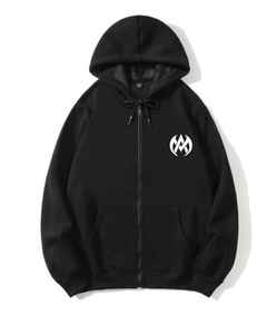 Sudadera con capucha con cremallera y bolsillo de canguro para hombre Sudadera con capucha informal de algodón de manga larga - Product Image 6