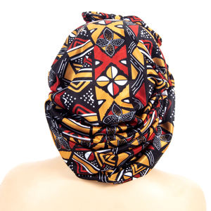 غطاء رأس من الحرير المنكمش بنمط أفريقي, غطاء رأس نسائي قابل للسحب ، غطاء رأس قابل للتعديل للنوم ، مناسب للنساء - Product Image 3