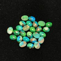 AAA + Haute Qualité Taille Personnalisée Naturel Paon Cuivre Kingman Turquoise Cabochon Lâche Vert Gemme pour Bijoux