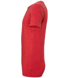 T-shirt à col rond rouge Next Level pour homme Tri Blend T-shirt en jersey fin doux et extensible Next Level-T-shirt à col rond Tri-blend Athletic - Product Image 3