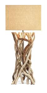 Driftwood Buffet <b>Table</b> Lamp Handcrafted From Wood - Product Image 6