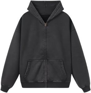 Sudadera con Capucha Extra Grande de Alta Calidad Personalizada, Estilo Urbano, Acabado Vintage Lavado al Ácido, Sudadera Clásica Urbana - Product Image 4