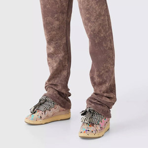 Tissu de qualité supérieure délavé à l'acide Survêtement de mode en relief 3D pour hommes/Streetwear pour hommes Survêtement homme surdimensionné en relief personnalisé imprimé - Product Image 5