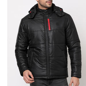 Vente chaude hommes veste courte dernière bulle Softshell Parka veste mode hiver noir bulle doudoune et manteaux coupe-vent - Product Image 4