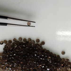 ควอตซ์สโมคกี้ธรรมชาติ 2.75 มม. ทรงกลมเจียระไนแบบบริลเลียนท์ คุณภาพดีที่สุด พลอยเม็ดเดี่ยวสำหรับทำเครื่องประดับ - Product Image 2