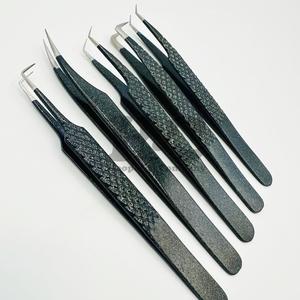 Pinzas Profesionales de Acero Inoxidable para Extensión de Pestañas, Punta Puntiaguda y Dentada, Duraderas, Aplicador de Pestañas Postizas, Pinzas para Pestañas de Visón - Product Image 5