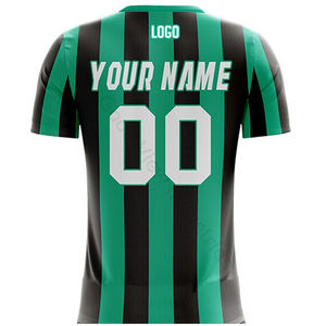 Maillots de football personnalisés en polyester sublimé, respirants, à séchage rapide, avec noms et numéros personnalisés, col rond, unisexe, adulte - Product Image 5