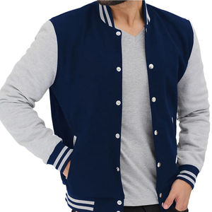 Vestes d'équipe de baseball personnalisées avec poches, patchs brodés, veste décontractée, blousons pour hommes - Product Image 5