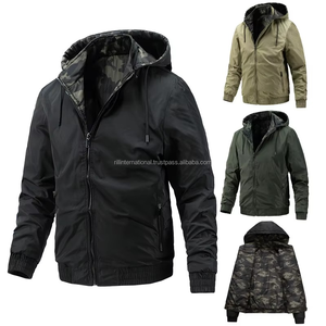 Chaqueta Deportiva de Invierno para Hombre, Diseño 2026, con Capucha Desmontable, Cierre de Cremallera, Color Liso, para Otoño - Product Image 6
