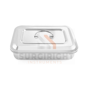 Plateau d'instrument médical panier boîte acier certifié CE désinfection Instrument chirurgical stérilisation couverture trous Surgiright - Product Image 3