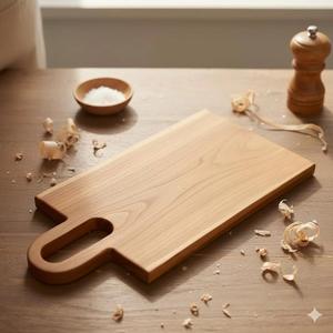 Tabla de Cortar de Madera con Mango, Apta para Lavavajillas, Ecológica, Antibacteriana, de Resina, Tabla de Queso de Alta Calidad - Product Image 3