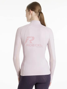 OEM Women Horse Riding Baselayer Breathable Quick Dry Material Customizable <b>Long</b> <b>Sleeve</b> Equestrian Wholesale Professional - Product Image 5