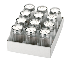 1 pezzo. Saliera/pinza per pepe in vetro e acciaio inossidabile al 18%, 50 ml, (Ibili 768710) - Product Image 2