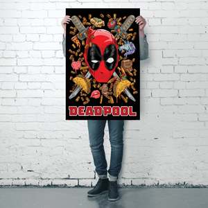 Marvel for Deadpool Chimichanga <b>Poster</b> Modern Design Style Paper Material for Wall Usage - Product Image 5