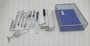 Ensemble de rétracteurs d'épaule pour chirurgie, 13 pièces, avec boîte de stérilisation en maille, orthopédie - Product Image 5