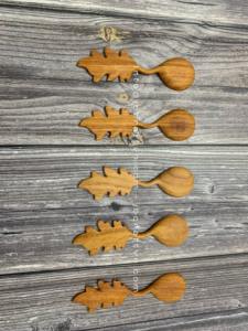 Cuchara de café agitadora creativa, hoja de madera, cucharadita de café en forma de limón, postre, cuchara mezcladora de miel con mango largo - Product Image 6