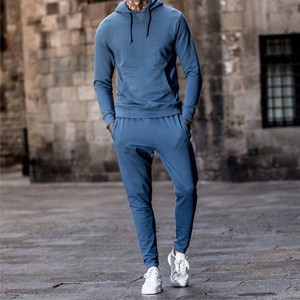 Ropa informal personalizada sudadera gruesa deportiva de los hombres dos sudaderas con capucha sublimación diseñada mejores chándales para hombres conjunto - Product Image 2