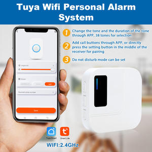 ปุ่ม SOS วายฟาย <span class=keywords><strong>Daytech</strong></span> พร้อมแอป Tuya สำหรับผู้ดูแลผู้สูงอายุ วัสดุ ABS อินเตอร์คอมระยะ 100 เมตร รุ่น TH-SOS - Product Image 3