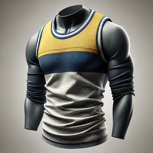 Usine directe de haute qualité hommes Gym débardeur respirant décontracté XL vêtements de Fitness coton lavé couleur unie sans manches plaine tricot - Product Image 6