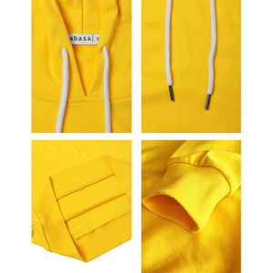 Sudadera con Capucha Unisex al por Mayor para Mujer, Color Sólido Informal, 100% Algodón, Forro Polar Transpirable, Colores Personalizados, Impresión Frontal por Sublimación - Product Image 5