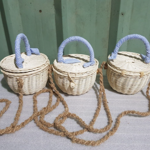 กระเป๋าหวายสุดหรู \n กระเป๋าถักแฟชั่นพร้อมงานฝีมือระดับพรีเมียม - Product Image 1