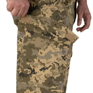 Pantalon de terrain pour homme P1G toutes saisons, respirant, en nylon durable, tissu extensible, design multi-poches 'VENTUS' - CAMO - Product Image 5