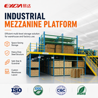 Système de rayonnage industriel robuste pour mezzanine, plateforme de stockage multi-niveaux pour entrepôt, pour l'empilage de marchandises