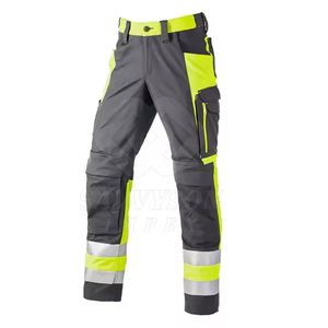 Fashion Clothing <b>Hi</b> <b>Vis</b> Visibility Over Trousers Reflective Safety Work Quality Wear Waterproof Safety <b>Pant</b> for Men Breathable - Product Image 2