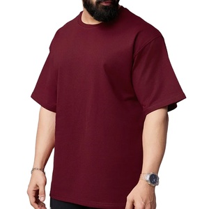 Camiseta Deportiva para Hombre, Corte Regular, Tallas Grandes, Hombros Caídos, Color Sólido, Logotipo Personalizado, Ropa de Fitness, 100% Algodón, Ecológica, Transpirable, 180 - Product Image 3