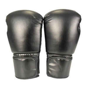 Guantes de boxeo de cuero PU con logotipo personalizado, buena calidad, transpirables, de talla grande, impermeables, ropa deportiva de Kickboxing de 8oz para competición - Product Image 3