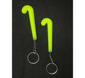 Top Sale Customized PVC Mini Hockey Stick Keychain Sports Player Logo Promotional <b>Keyring</b> for Tournaments Gift - Product Image 1