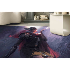 Tapis d'appoint moderne abstrait antidérapant, tapis imprimé avec des personnages de films, tapis à poils doux - Product Image 3