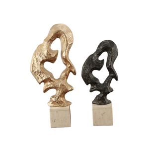 Sculpture décorative en métal de luxe Pièce d'art moderne pour la maison et le bureau Artisanat en métal de haute qualité pour le salon et la chambre à coucher - Product Image 6