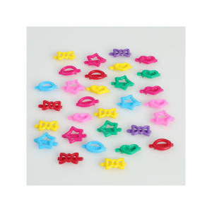 Thuận lợi tóc barrettes cho cô gái nhỏ Aurora Pin đầy màu sắc Hàn Quốc Clip nhựa với Ribbon Vương Miện Hoa và dễ thương Bow hình dạng - Product Image 3