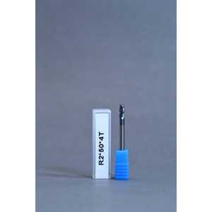 METALDUR Molino de punta esférica 4*50 4 flautas negro 55HRC ALTiAN y recubierto de estaño para fresadoras ODM compatibles - Product Image 1