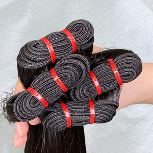 Mèches indiennes Remy vierges et droites à cuticule alignée Vente en gros de cheveux noirs bruts non traités Vendeur direct d'Inde - Product Image 3