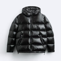 Veste matelassée d'hiver de haute qualité pour homme, personnalisable, col montant, fermeture éclair, séchage rapide, respirante, coton/polyester