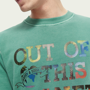 Sweat-shirt en coton de bonne qualité OEM Custom Service Print Logo Cotton Crewneck Men Sweatshirt à vendre - Product Image 5