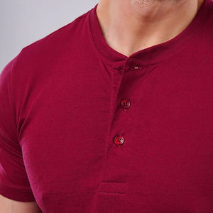 Venta al por mayor de los hombres de ajuste regular de secado rápido ecológico transpirable camiseta logotipo personalizado impreso manga corta al aire libre de algodón de punto - Product Image 6