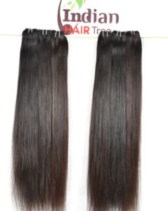 Precio al por Mayor de Cabello Humano Indio de Templo en Paquetes, Cabello Virgen Crudo con Cutícula Alineada, Ondulado Sedoso de un Solo Donante, Color Negro Natural - Product Image 3