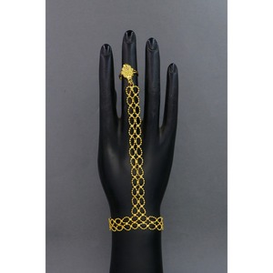 Arnés de mano árabe de moda, pulseras árabes, joyería moderna árabe para la mano, joyería saudí de moda, pulsera arnés de mano - Product Image 3