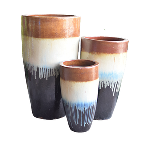 [Ruby Linh]-jardinières décoratives en céramique de grande taille, grands Pots de fleurs d'extérieur émaillés pour arbre, vente en gros - Product Image 5