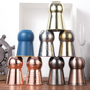 Taza de agua potable de cobre martillado de diseño indio de lujo directo de fábrica, chapado real hecho a mano para copa de vino de restaurante - Product Image 1