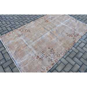 Alfombra Turca de Lana 4.7x7.6 pies, Marrón Rojo Camuflaje - Product Image 2