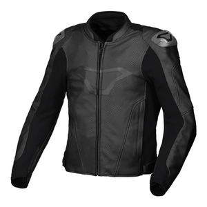 Blouson de moto en cuir véritable pour homme MACNA AVIANT AIR, haute qualité, coque souple, respirant, imperméable, coupe-vent, imprimé racing - Product Image 1